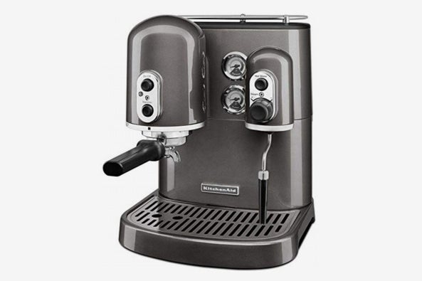 KitchenAid KES2102FP Pro Line Series Espresso Maker With Dual Independent Boilers, Frosted Pearl.